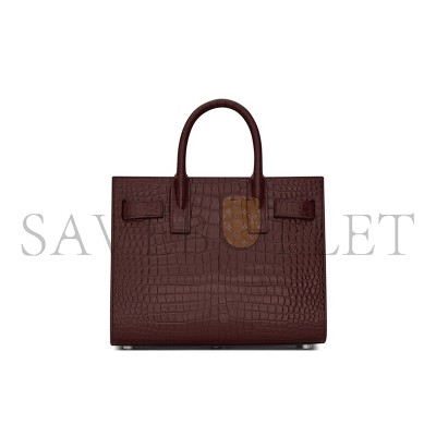 YSL SAC DE JOUR IN CROCODILE-EMBOSSED LEATHER-NANO 392035DND1N6475 (22*18*10.5cm)