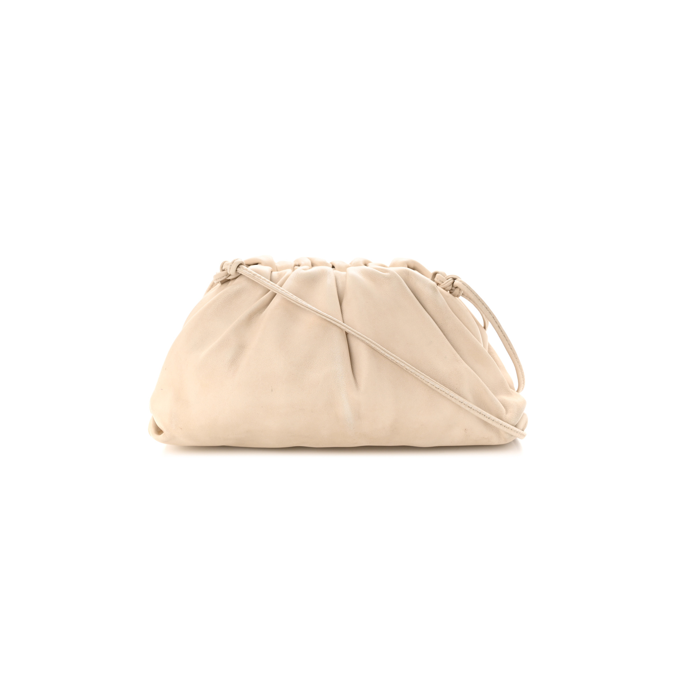 BOTTEGA VENETA BUTTER CALFSKIN THE MINI POUCH MIST  (22*11*9cm)