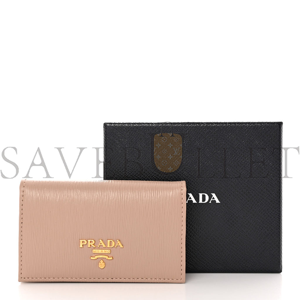 PRADA VITELLO MOVE CARD HOLDER CAMMEO (11*9*3cm)