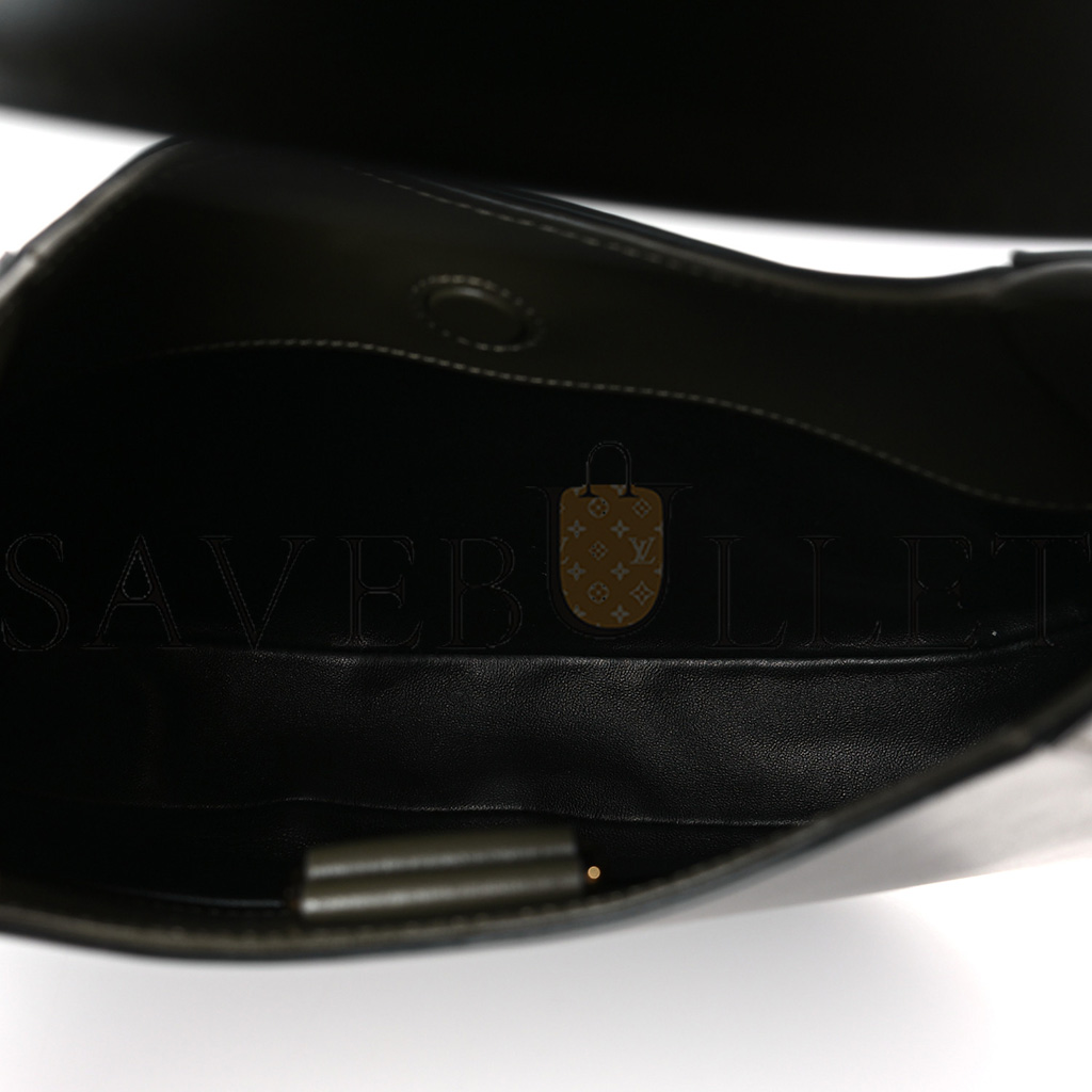 PRADA BOX CALFSKIN SHOULDER BAG MILITAIRE (27*18*5cm)