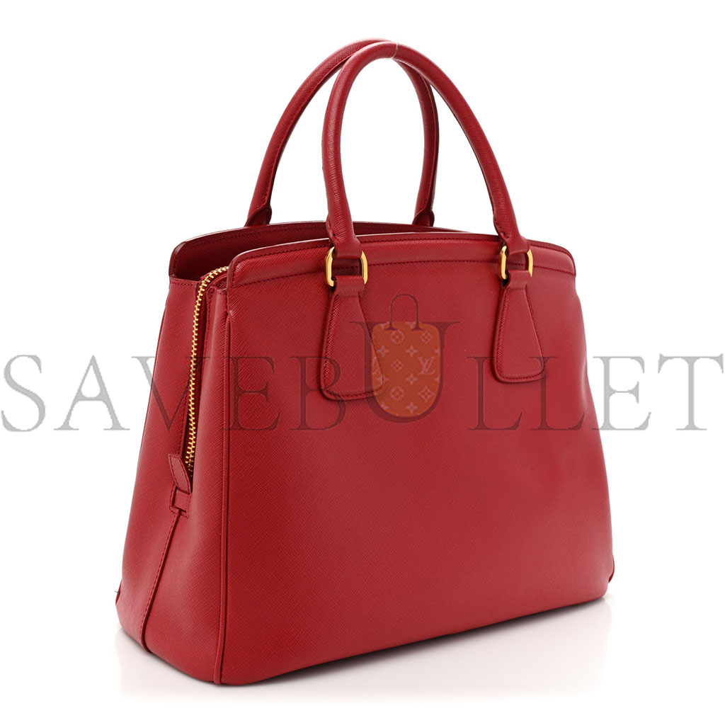 PRADA SAFFIANO LUX PARABOLE TOTE FUOCO (34*26*15cm)