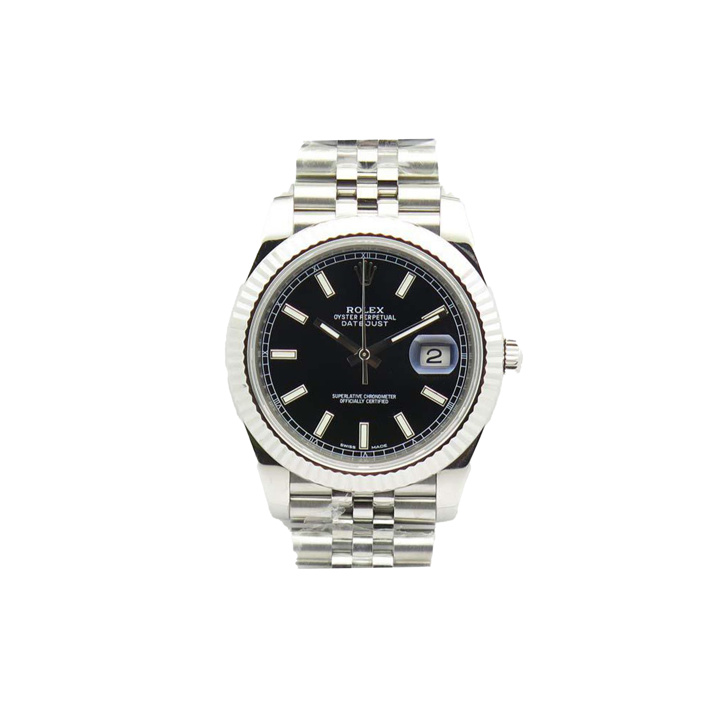 ROLEX DATEJUST 41 OYSTER, 41 MM, OYSTERSTEEL AND WHITE GOLD WATCH 126334