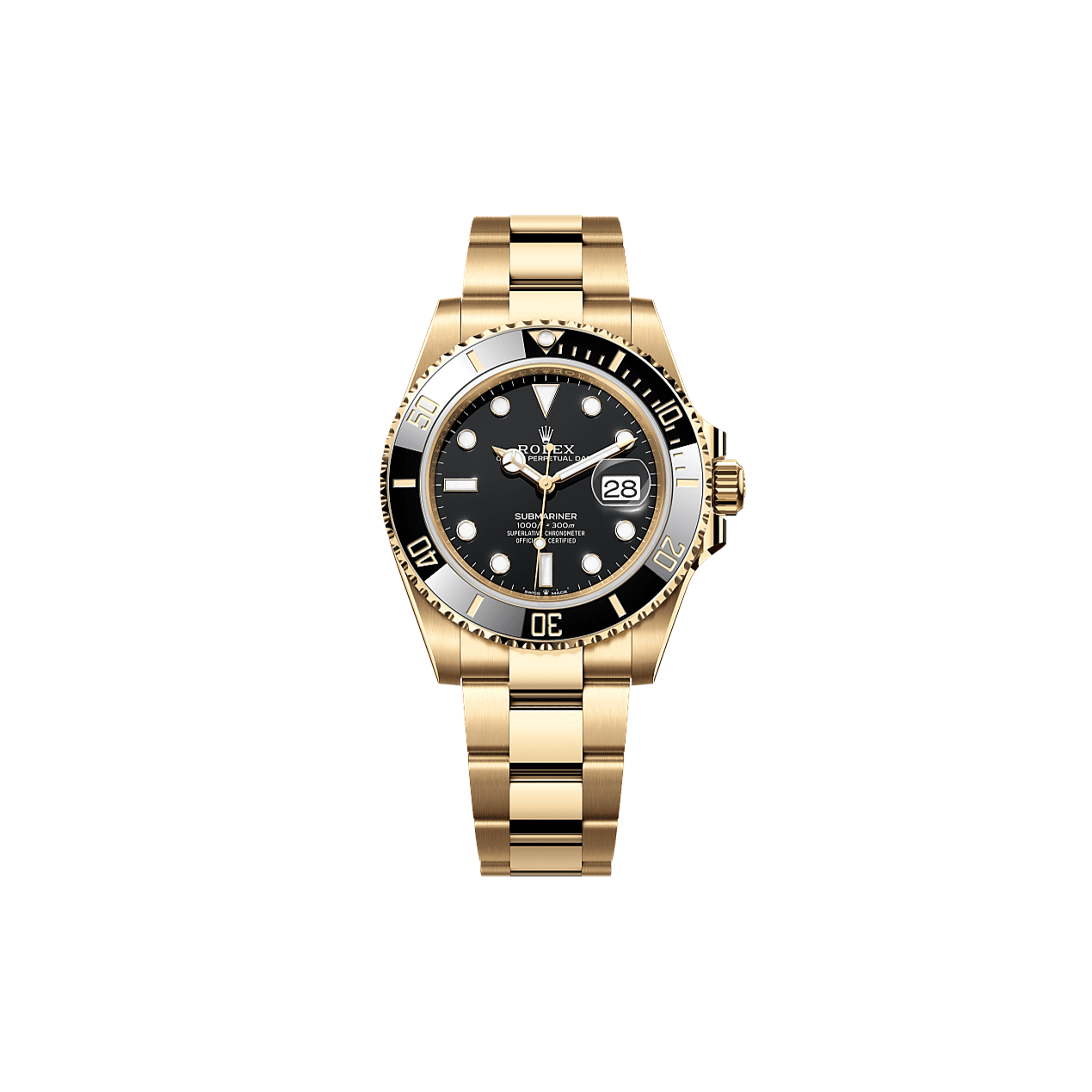 ROLEX SUBMARINER DATE OYSTER, 41 MM, YELLOW GOLD WATCH 126618LN