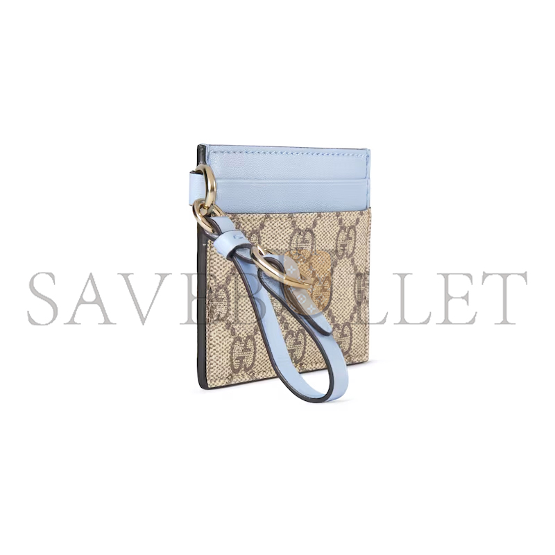 GUCC GG EMBLEM CARD CASE WITH STRAP 819121FAD6L9862 (10*7cm) GUCC GG EMBLEM CARD CASE WITH STRAP 819121FAD6L9862 (10*7cm)