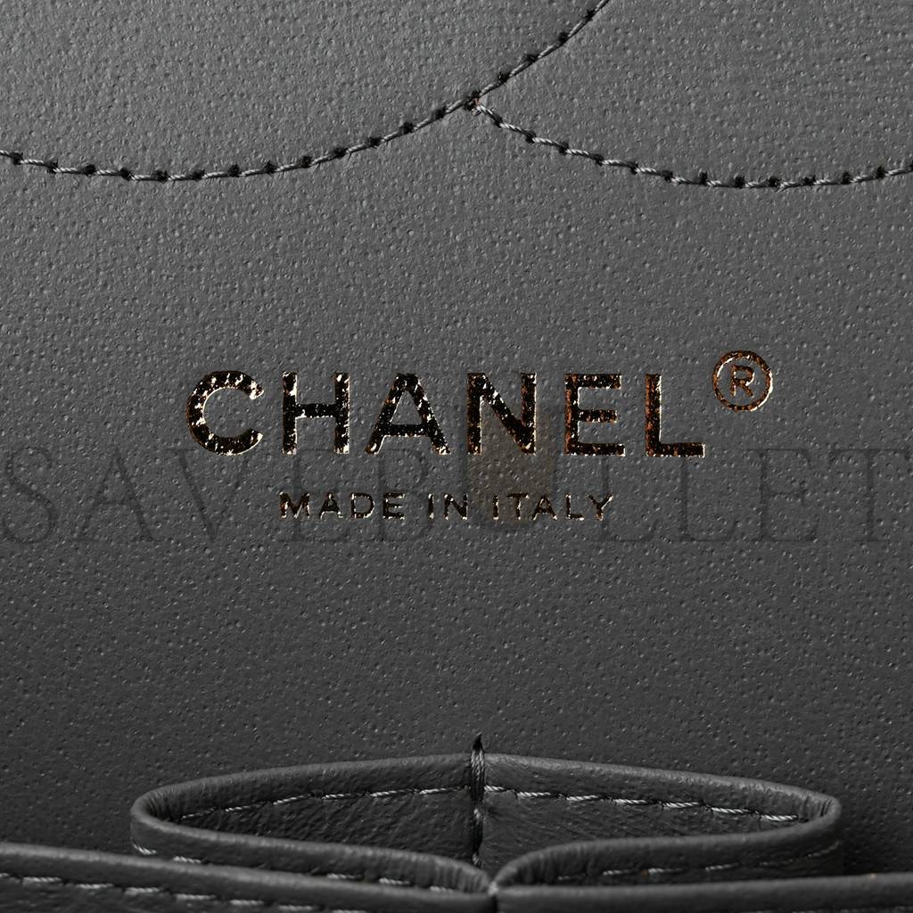 CHANEL CAVIAR QUILTED JUMBO DOUBLE FLAP GREY ROSE GOLD HARDWARE (30*19*8cm)