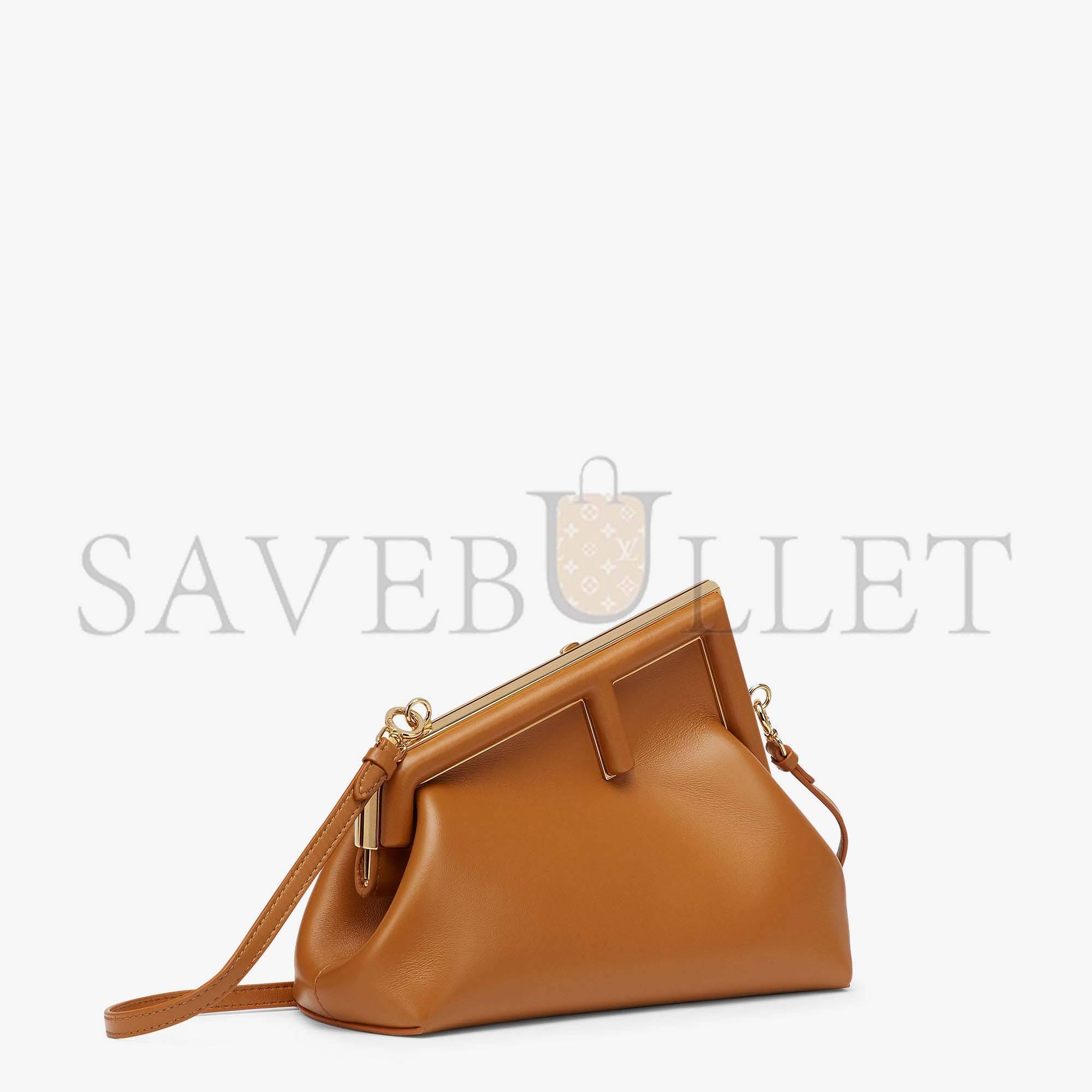 FENDI FIRST SMALL - BROWN LEATHER BAG 8BP129ABVEF0NYJ (26*18*9.5cm)