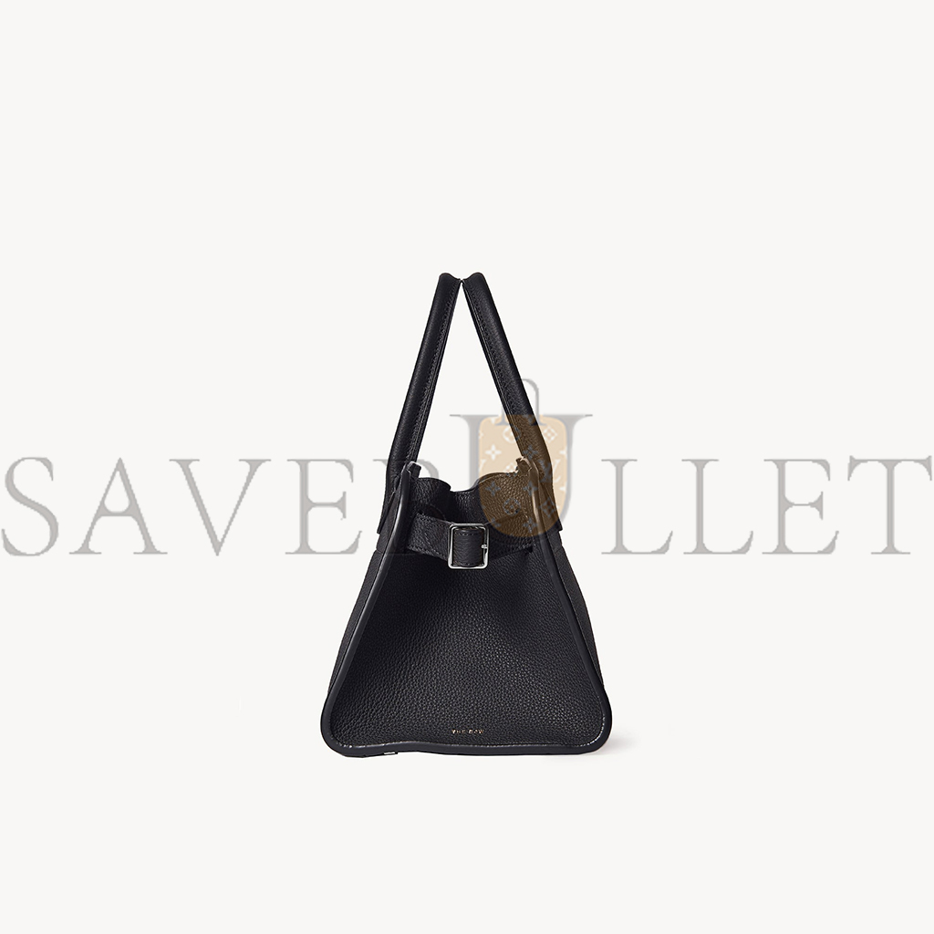 THE ROW SOFT MARGAUX 10 BAG IN LEATHER BLACK W1190L133BLPL (25*18*19cm)