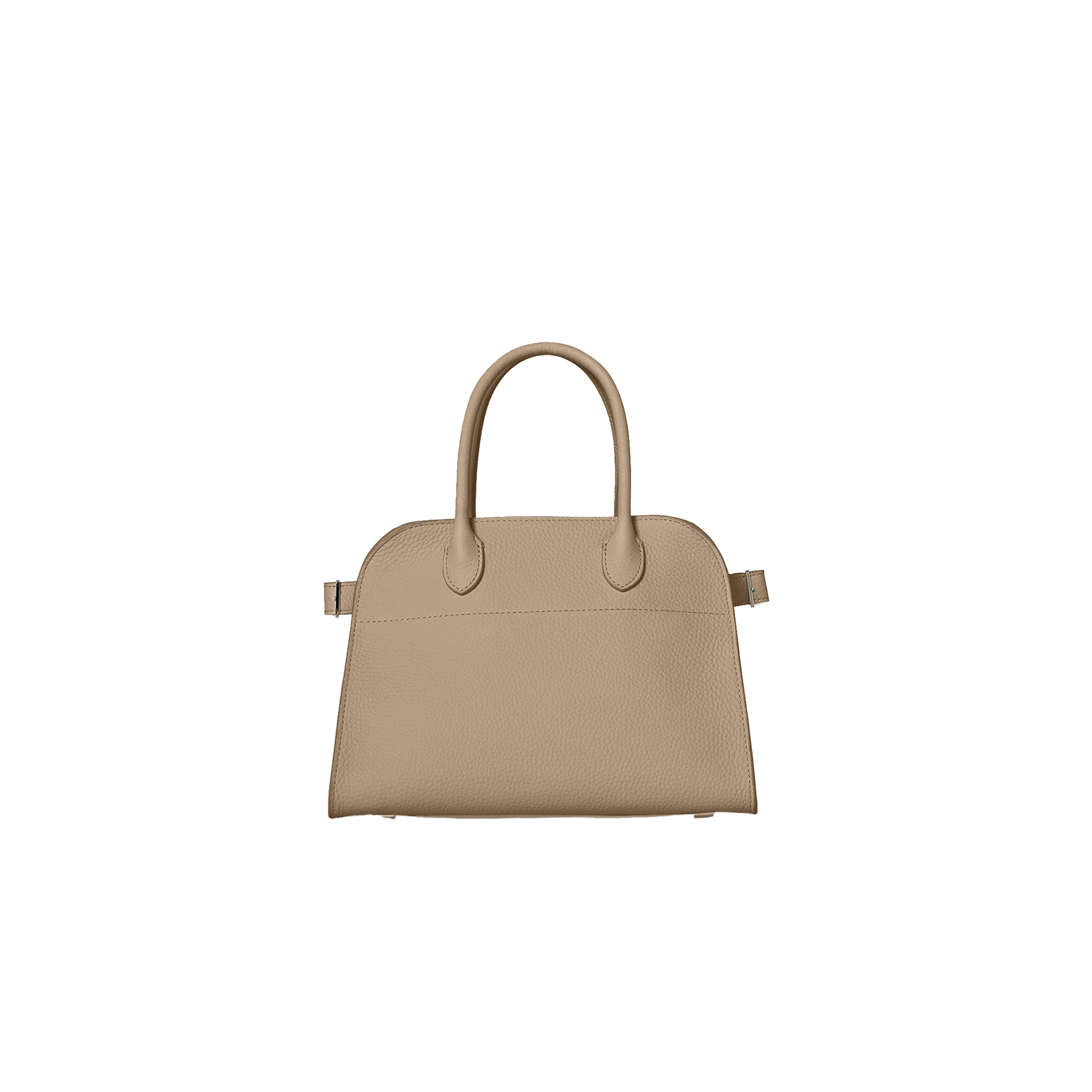 THE ROW SOFT MARGAUX 10 BAG IN LEATHER DARK TAUPE W1190L133DTPL (25*18*19cm)