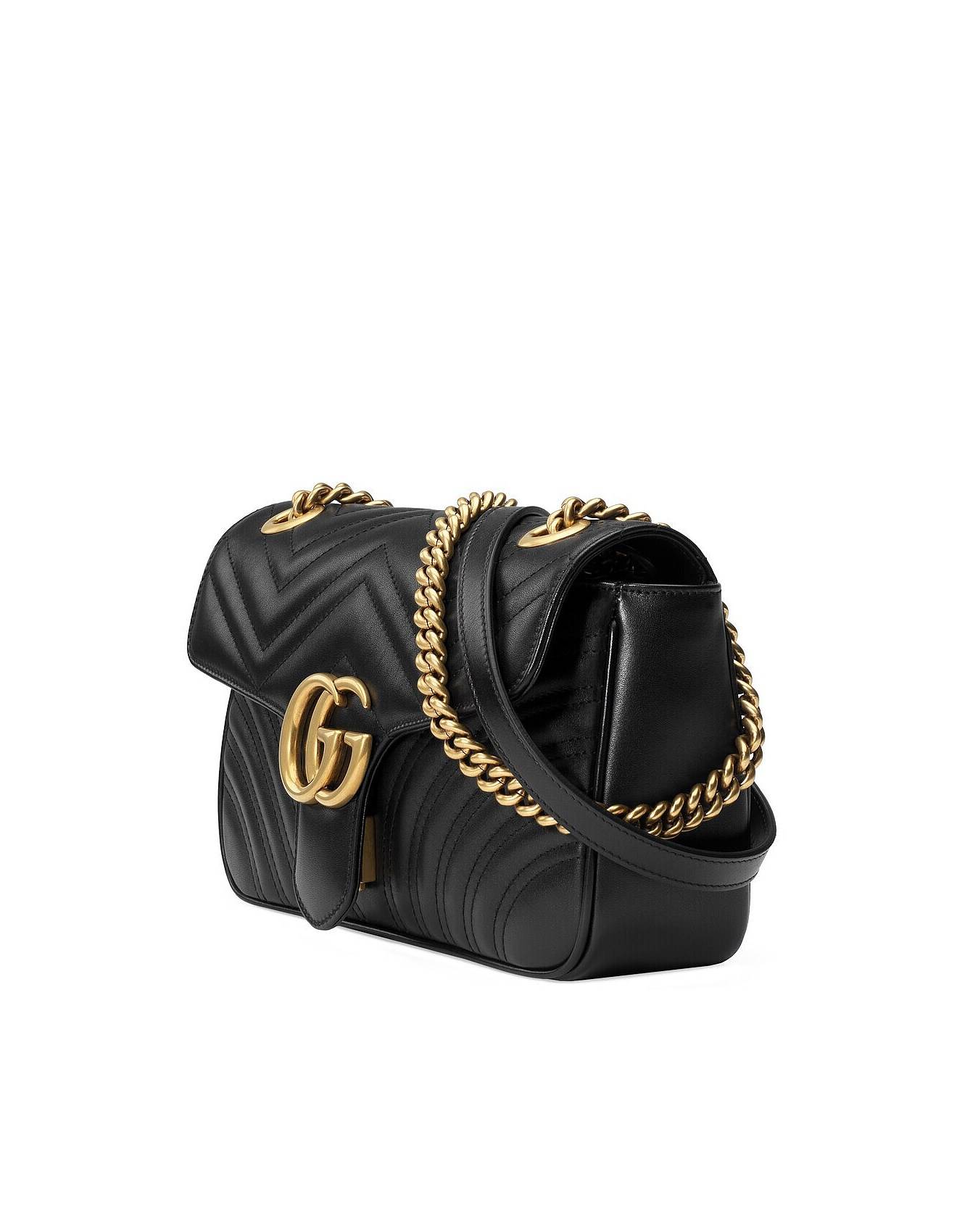 GUCCI GG MARMONT SMALL MATELASSÉ SHOULDER BAG  443497 (26*15*7cm)